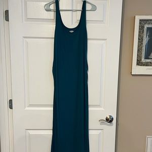 Maternity fitted tank maxi dress